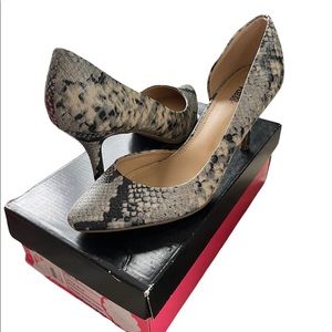 Charlotte Russe, in style Ellie Pump Heels. Color: Snake Print